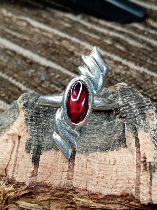 Ladies ring sterling silver Size N