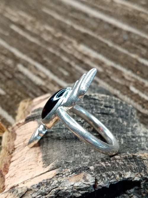 Ladies ring sterling silver Size N