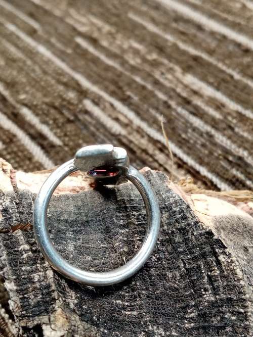 Ladies ring sterling silver Size N