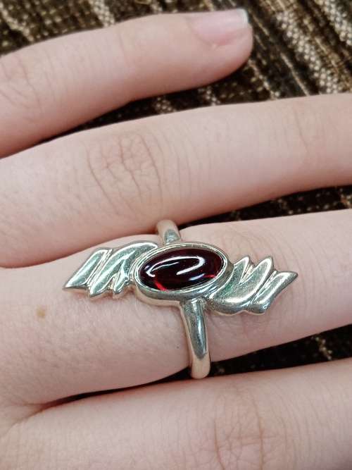 Ladies ring sterling silver Size N