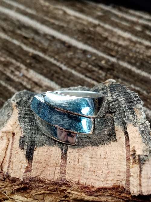 Ladies ring sterling silver Size P