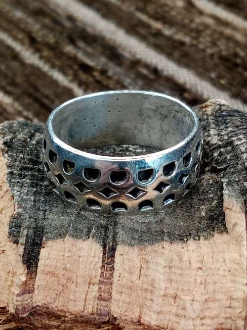 Ladies ring sterling silver Size P