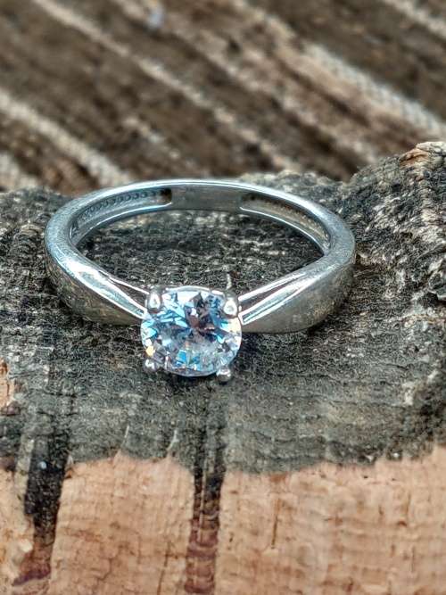 Ladies ring sterling silver Size N