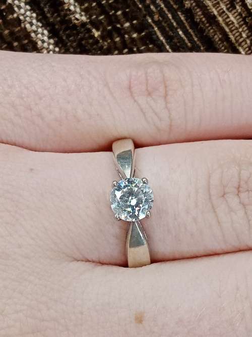 Ladies ring sterling silver Size N