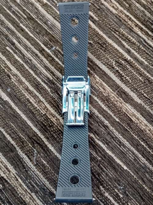 Breitling Original watch strap rubber strap 24mm lug size 17 cm total lenght