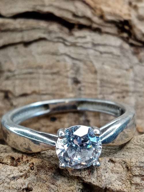 Ladies ring sterling silver Size N