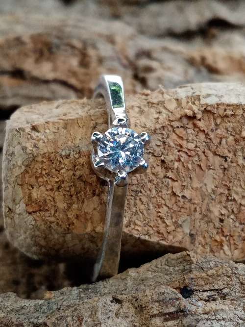 Ladies ring sterling silver Size N