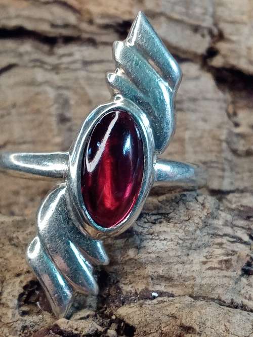 Ladies ring sterling silver Size N
