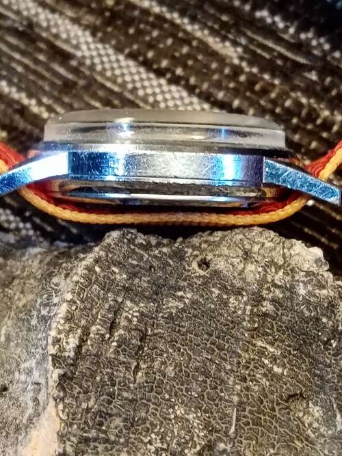 Rotary wrist watch manual wind 30mm ex crown WORKING