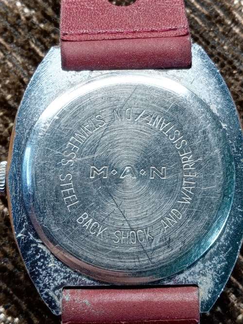 Junghans wrist watch manual wind 33mm ex crown WORKING