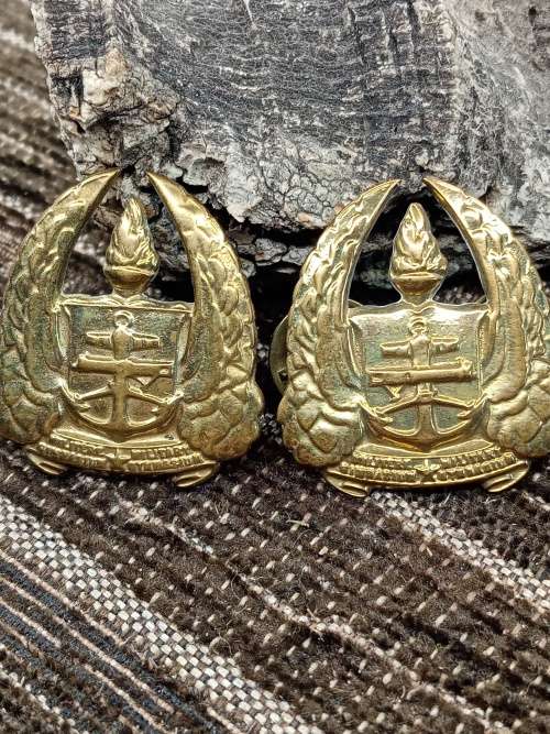 Set of two badges military gymnasium