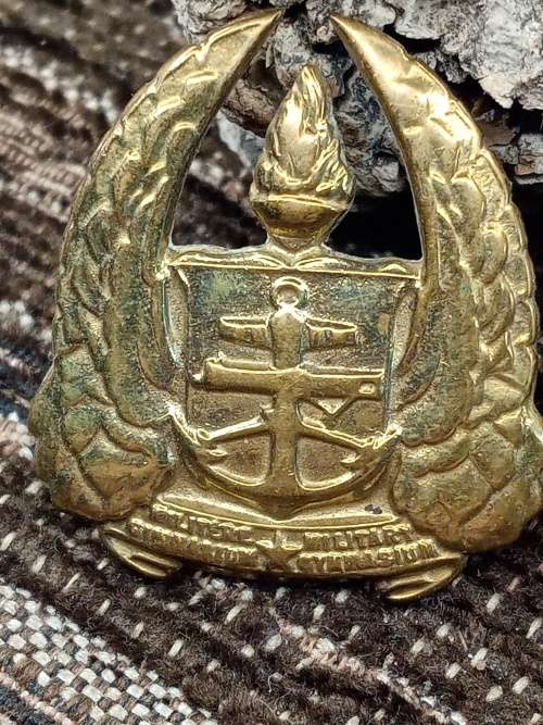 Set of two badges military gymnasium