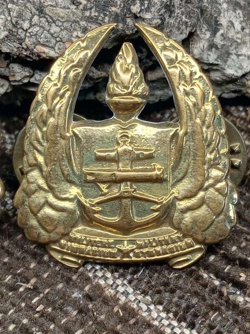 Set of two badges military gymnasium
