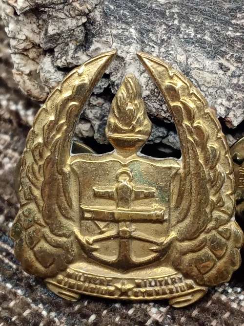 Set of two badges military gymnasium