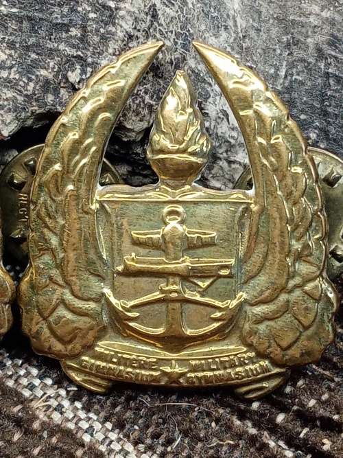Set of two badges military gymnasium