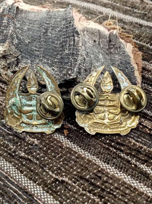 Set of two badges military gymnasium