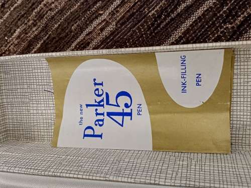 Vintage Parker 45 fountain pen in original box with paperwork
