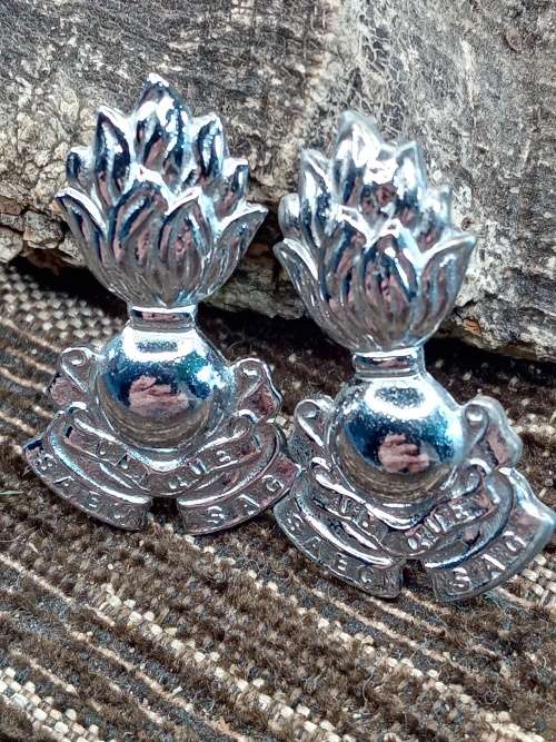 2 military insignia badges