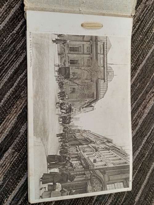 Vintage postcards booklet with 12 views Liverpool