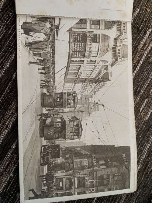 Vintage postcards booklet with 12 views Liverpool
