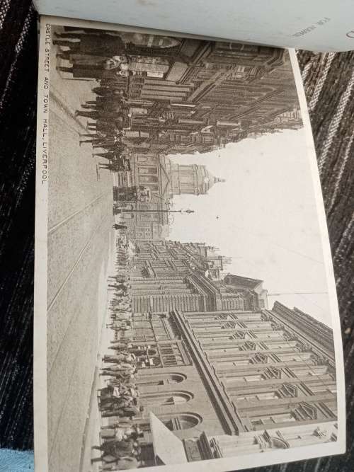Vintage postcards booklet with 12 views Liverpool