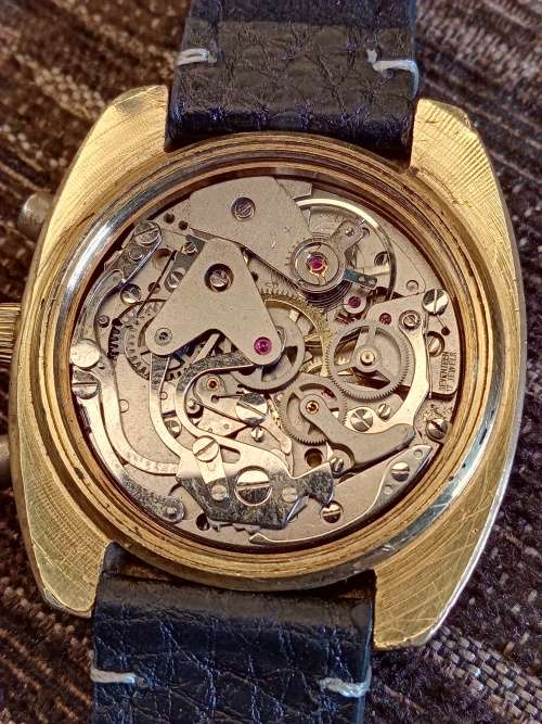 Lanco wrist watch manual wind chronograph 40mm ex crown calliber: valjoux 7733 WORKING