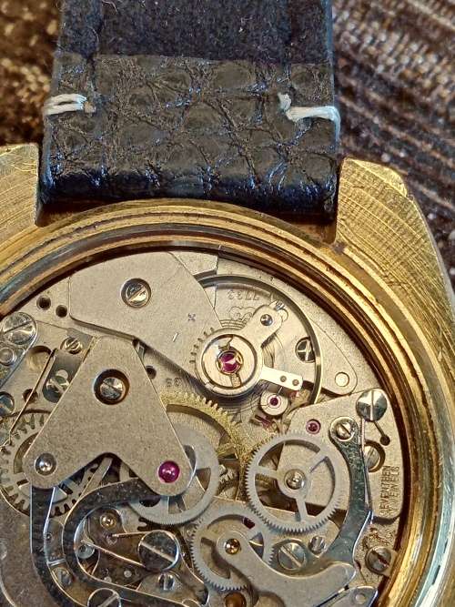 Lanco wrist watch manual wind chronograph 40mm ex crown calliber: valjoux 7733 WORKING