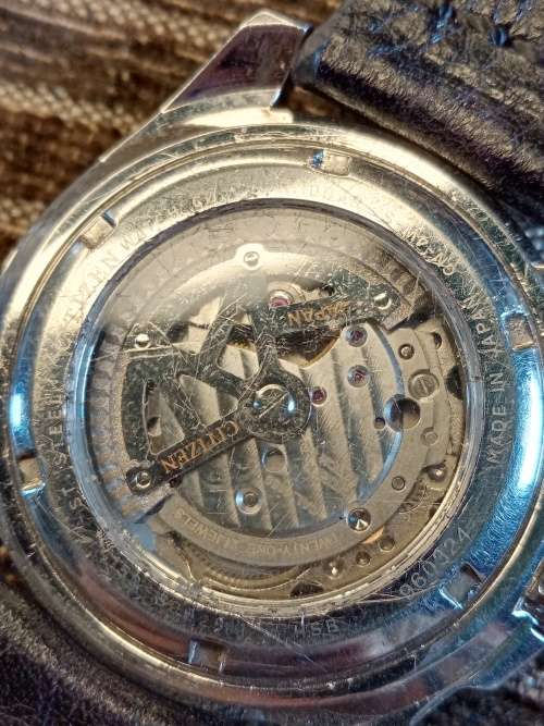 Citizen wrist watch automatic 44mm ex crown WORKING