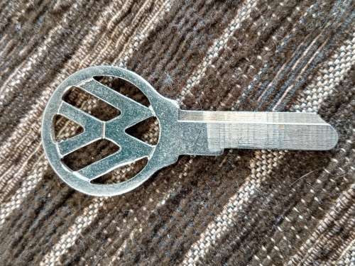 Volkswagen vintage uncut key