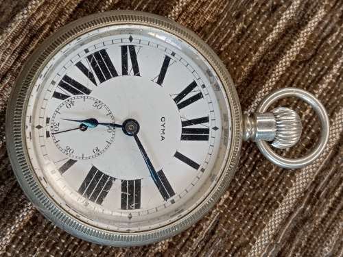 Large Cyma pocket watch WORKING