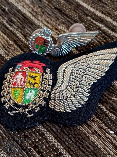 SA airforce Pilot half wing silver