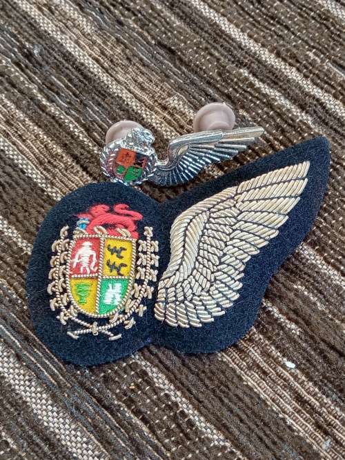 SA airforce Pilot half wing silver