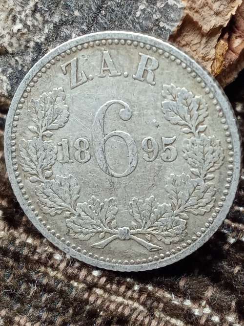 1895 sixpence ZAR