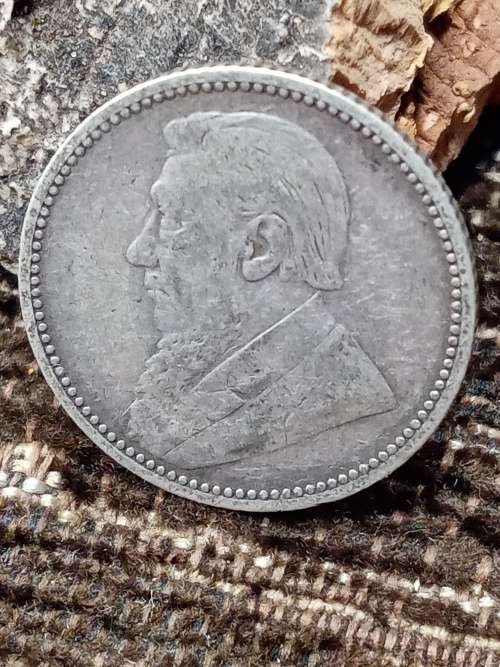 1896 ZAR sixpence