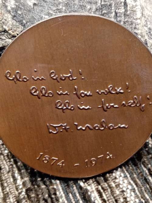 1874-1974 DF. MALAN Medallion