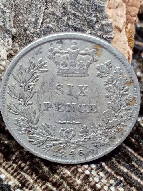 1846 UK sixpence