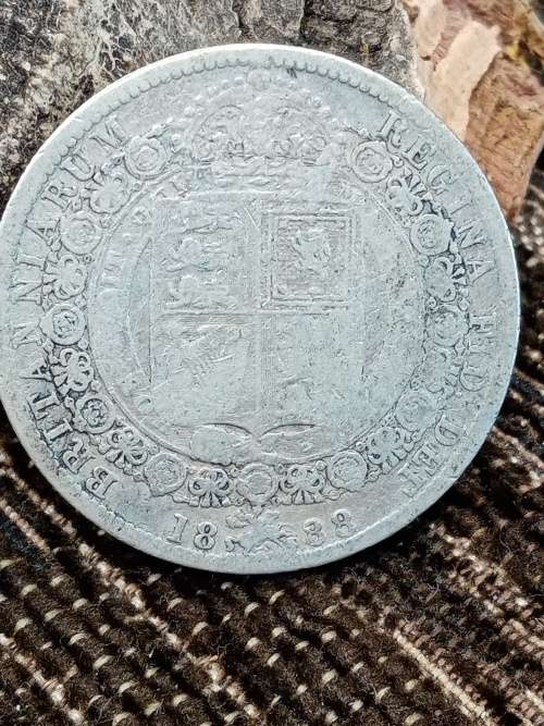 1888 UK 1/2 crown