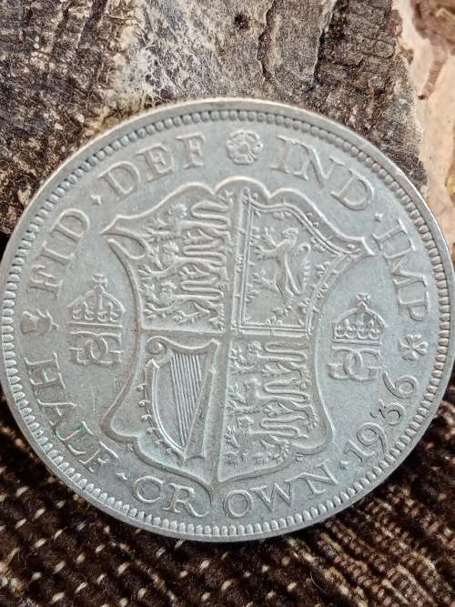 1936 UK 1/2 crown