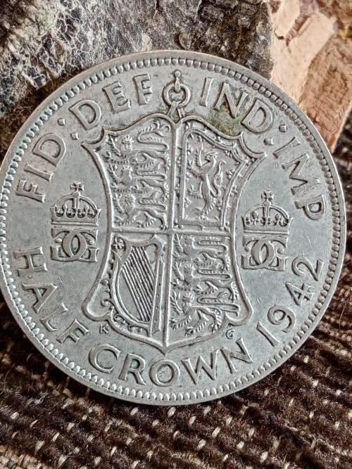 1942 UK 1/2 crown