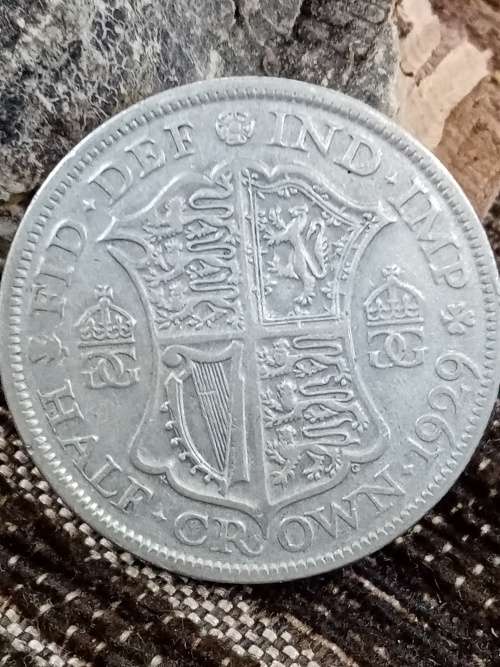 1929 UK 1/2 crown