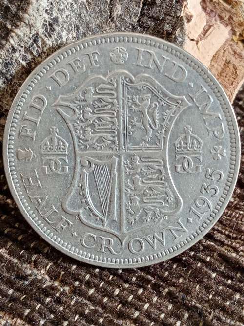 1955 UK 1/2 crown