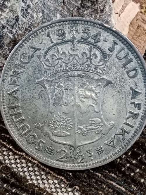 1954 2.5 shillings South Africa