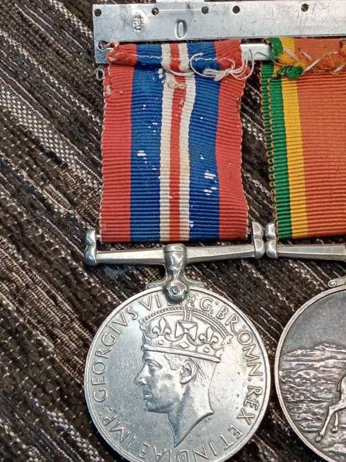 WW2 medal set to 85867 JC. Wentzel