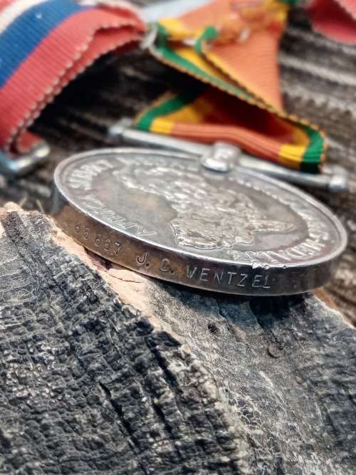 WW2 medal set to 85867 JC. Wentzel