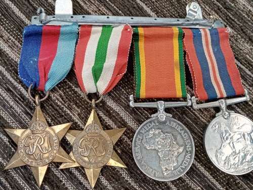 WW2 medal set to 85867 JC. Wentzel