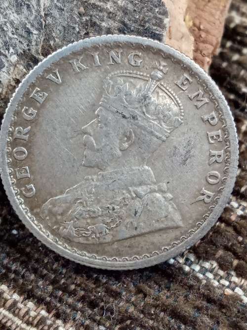 1916 half rupee india