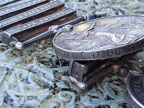 Set of medals To CJ Burns