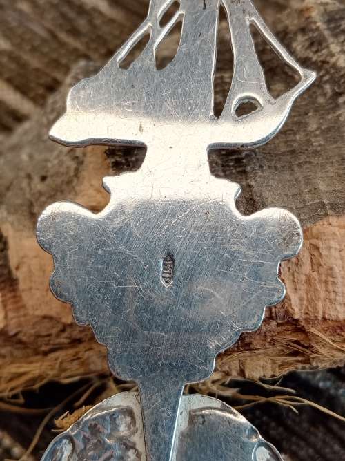 Genuine silver .835 tea sif 135mm long 85mm wide 20mm high