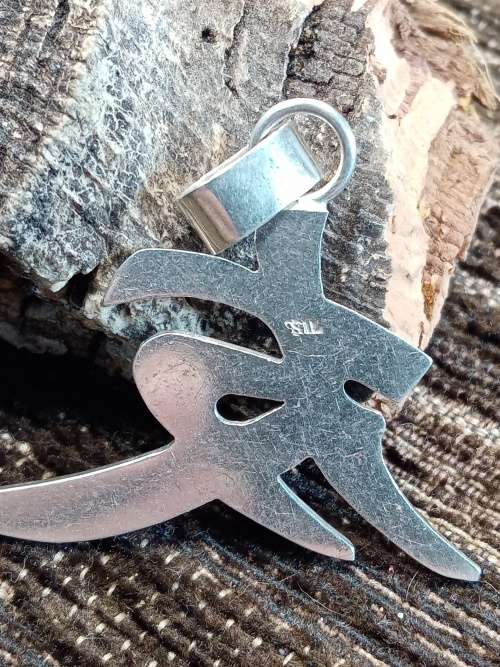 Japanese sterling silver pendant