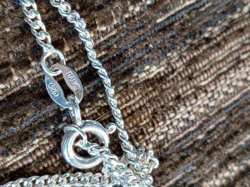 Sterling silver neck chain 600mm long